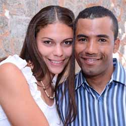 Ronaldo e Adriana se tornam marido e mulher