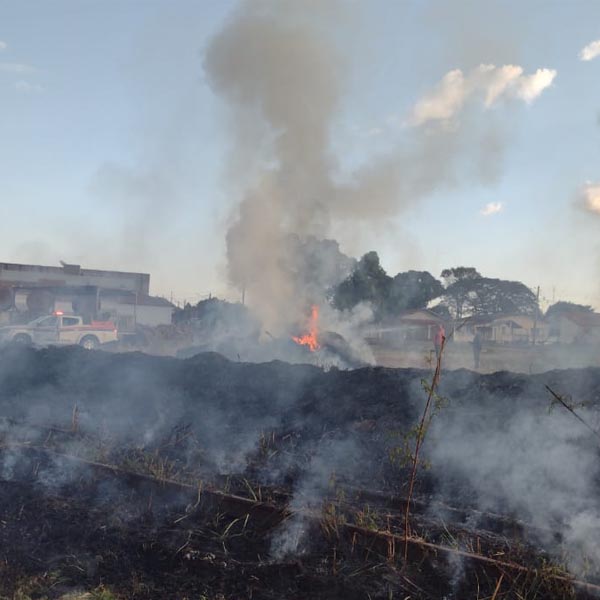 Defesa Civil atende ocorrência de incêndio em mato em Paraguaçu e faz alerta para tempo seco